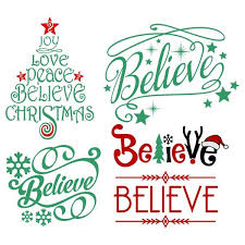 Download Believe Christmas Svg Cuttable Design Christmas Svg Files Christmas Svg Silhouette Free PSD Mockup Templates