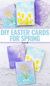 Here you will find a small selection of fun and original diy easter cards that kids can make! Diy Easter Cards For Spring Easy Spring Crafts It S Me Jd