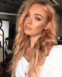 This Color With Natural Roots Blonde Hair Color Cool Blonde Hair Peach Hair