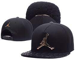 Men S Nike Air Jordan The Jumpman Metallic Logo Custom Faux Animal Leather Brim Snapback Hat Black Black Snapback Snapback Hats Hats