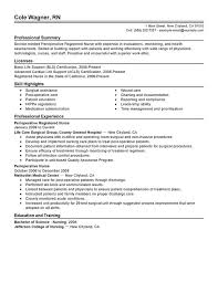 perioperative nurse resume examples