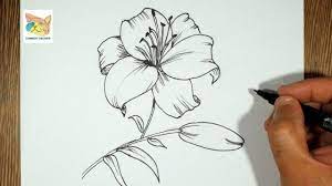 comment dessiner une fleur de lys facile - YouTube