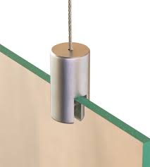 Hanging Cable Clamps Top Grip Set Of 2 Silver Hanging Signs Hanging Ceiling Hanging