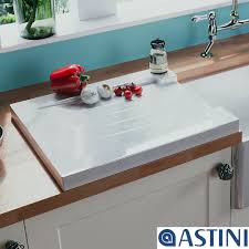 Kitchen sink cream ceramic with stainless steel mixer tap. Astini Grooved Ceramic Gloss White Belfast Butler Kitchen Sink Worktop Drainer 5056090834730 Ebay