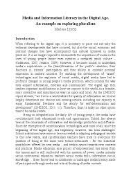 What is a literate individual? Pdf Media And Information Literacy In The Digital Age An Example On Exploring Pluralism Marlene Loicq Academia Edu