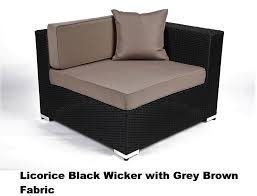 Playa sofa outdoor cushion covers, sunbrella(r) cast, mist. L Shape Modular Outdoor Wicker Furniture Setting Outdoor Wicker Furniture Outdoor Patio Furniture