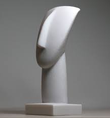 Head of Cycladic Figurine Idol Greek Modern Art Cast Marble Statue  Sculpture Museum 6.9 inches