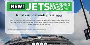 jetblue teams with nfls ny jets for all mobile boarding