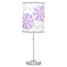 Purple Lavender Grey Dahlia Flower Nursery Lamp Zazzle Com Purple Nursery Light Purple Girls Bedroom Purple Girls Bedroom