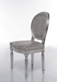 Glamour Silver Croc Louis Dining Chair Pair Dining Chairs Chair Dining