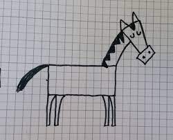 Immagine di vettore di una sagoma di cavallo elegante ; Canzoni Per Bambini Disegnare Un Cavallo