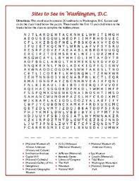Maybe you would like to learn more about one of these? Washington Dc Word Search Worksheets Teaching Resources Tpt