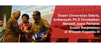 We did not find results for: Dosen Universitas Bakrie Ardiansyah Ph D Dinobatkan Menjadi Juara Pertama Dosen Berprestasi Di Wilayah Kopertis Iii
