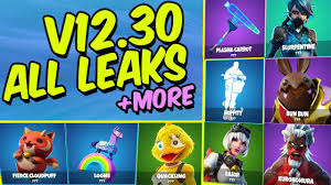 The fortnite 12.20 update has dropped, which means new skins and cosmetics have been leaked by dataminers. New All Leaked Fortnite Skins Emotes V12 30 Patch 12 30 Youtube