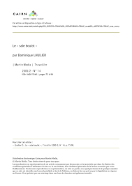 Écoutez happy boulot podcast de bfm. Pdf Le Sale Boulot