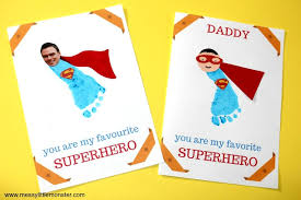 Fun father's day cards for dad. Printable Superhero Father S Day Card To Make For Superdad Messy Little Monster