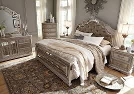 With a king size upholstered bed, you can relax in opulent style without having to spend a lot to achieve just the right look for your bedroom. Birlanny Upholstered King Bedroom Set The Furniture Mart Tufted Atmosphere Ideas Luxury Bedrooms Glam Headboards For Size Beds Lux Sets Benches Apppie Org