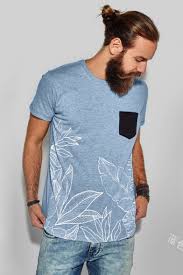 Comfortwash hanes men's comfortwashâ?¢ garment dyed short sleeve pocket tee. New Arrival Mens Short Sleeve Floral Printed Pocket Patch Leisure Basic T Shirt Beautifulhalo Com