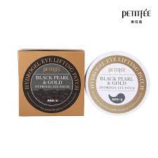 Petitfee Black Pearl Gold Hydrogel Eye Patch 60 Pieces Petitfee Black Pearl Gold Hydrogel Eye Patch 60ea Black Pearl Eyepatch Gold Eyes