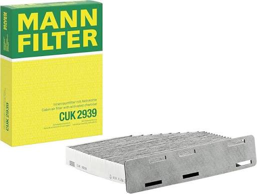 Amazon.com: Mann-Filter CUK 2939 Cabin Filter With Activated Charcoal for select Audi/Volkswagen models : Automotive