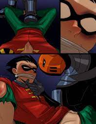 Bludwing Caged (Teen Titans) gay porn comic