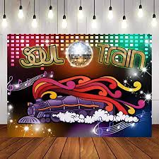 Here are some ideas to make you 1970's disco. Amazon Com 70 S Soul Train Theme Photography Backdrop 70 S And 80 S Disco Dancing Prom Party Decoration Supplies Neon Glow Photo Background Studio Props Banner 7x5ft Camera Photo