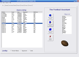 Football Assistant Free Team Roster Software