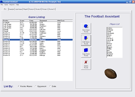 football assistant free team roster software