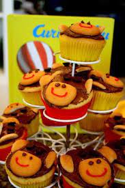 Cute Monkey Cupcakes For A Curious George Birthday Party Curious George Birthday Party Curious George Party Curious George Birthday