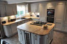 This is the final phase of our current project, the installation of this striking grey kitchen with solid oak block worktops. 8 Buckingham Stone Grey Kitchen Ideas Oak Worktops Grey Kitchen Kitchen