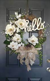 Signature Magnolia Wreathspring Magnolia Wreathgrapevine Spring Decor Door Decorations Wreaths