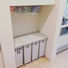 キッチン つっぱり棒 ゴミ箱 ゴミ袋収納 ごみ箱 などのインテリア実例 2016 11 14 12 23 14 roomclip ルームクリップ インテリア 収納 クローゼット 収納 キッチンアイデア