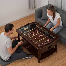 The urge to attain indoor gaming equipment though stereotypical can be felt by husbands and fathers from all around the world. Barrington 42 Furniture Foosball Soccer Coffee Table Brown Walmart Com Walmart Com