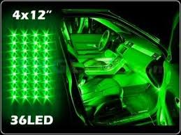 New 4pc Green Led Interior Light Kit For All Cars W Accent Neon Glow 3 Mode Ebay Led Light Kits Chevy Accessories Green Led