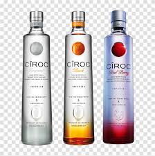Vodka Ciroc Sabores Liquor Alcohol Beverage Drink Transparent Png Pngset Com
