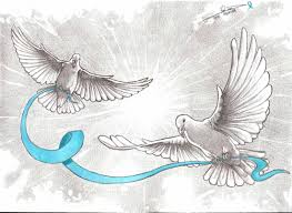 How many doves are there in a dove sketch? Realistic Dove Tattoo Drawing Novocom Top
