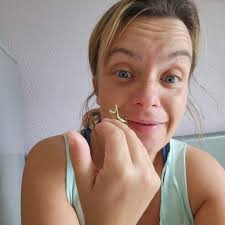 Ignore the patheticness and potential snotty nose (45 min of crying does  that) but here is this mornings antics. So I comes upstairs this morning to  get showered and dressed ect. Went