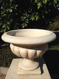 Great prices on concrete pedestal. Deep Wide Scalloped Concrete Urn Planter 1855 Pots N Pots