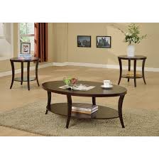 Bring cohesive style to your favorite seating group with this handsome 3 piece coffee table set, crafted from poplar solids and birch veneer and showcasing a rich mahogany finish. Charlton Home Wilmont 3 Piece Coffee Table Set Reviews Wayfair
