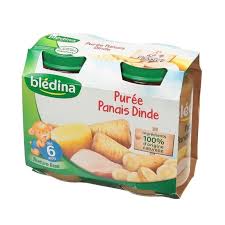 Bledina Petits Pots Puree Panais Dinde 2x200 G Des 6 Mois Puree De Panais Dinde Panais