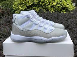 Black And White 11s 2020 Wmns Air Jordan 11 Xi Metallic Silver In 2020 Jordan Shoes Girls Jordan Shoes For Women Air Jordans