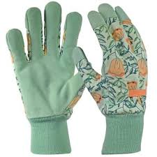 Digz Leather Palm With Knit Wrist Women S Medium Green Glove 79866 012 The Home Depot In 2020 Leather Work Gloves Gardening Gloves Women Gardening Gloves