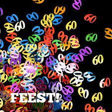 60 Jaar Confetti Leeftijdkaart Uitnodigingen Kaartje2go 60ste Verjaardag Kaarten Verjaardag Verjaardag Kaarten