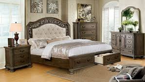 Hello, sign in account bedroom furniture finishes that you should know about. Cm7661dr 5pc 5 Pc Persephone Ii Collection Rustic Natural Finish Wood With Upholstered Tufted Headboard Queen Bedroom Set