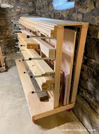 Tired of dragging clamps around my shop, i built this rack that brings them right to the job. Lumber Rack Plans Jaime Costiglio