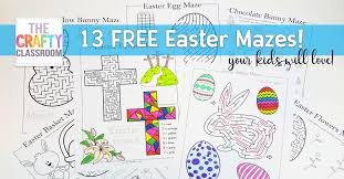 Easy and free to print mazes coloring pages for children. Free Easter Mazes For Kids