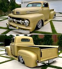 Image result for Chrome Yellow 1950 Ford Truck