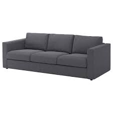 Ikea Vimle 3 Seat Sofa Gunnared Medium Grey This Soft And Cosy Sofa Will Have A Long Life As The Seat Cushions Are Filled With Ikea Sofa Ikea Vimle Fabric Sofa