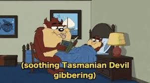 It has experienced devastating decline from a 'common and stable' status to 'endangered'. Tasmanian Devil Exit Gif Tasmanian Devil Exit Quetly Discover Share Gifs