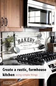 create a rustic farmhouse kitchen with